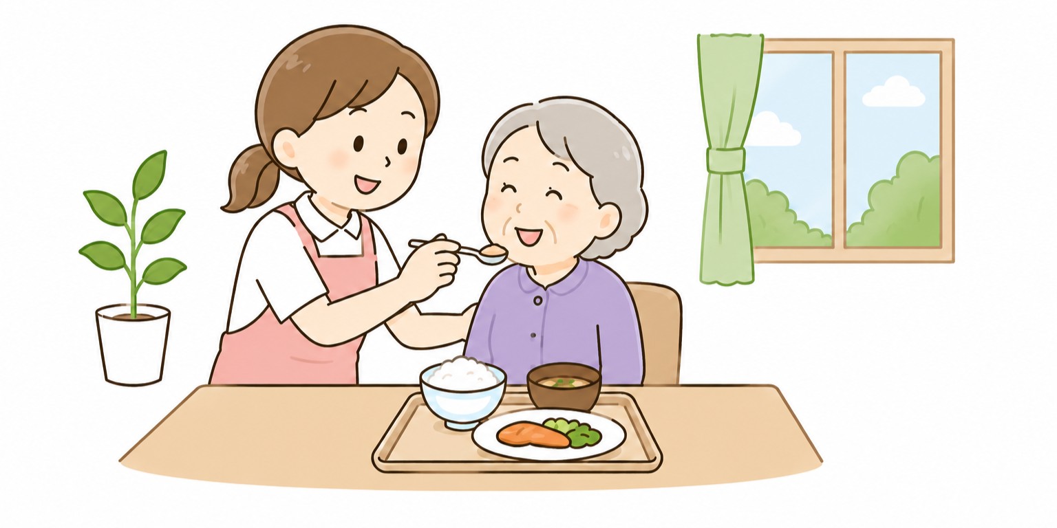 訪問介護(食事介助)の様子